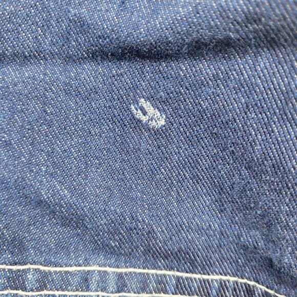 Vintage Y2K South Pole Button Up Bling Embroidered Dark Wash Denim Jacket XL - Picture 11 of 12